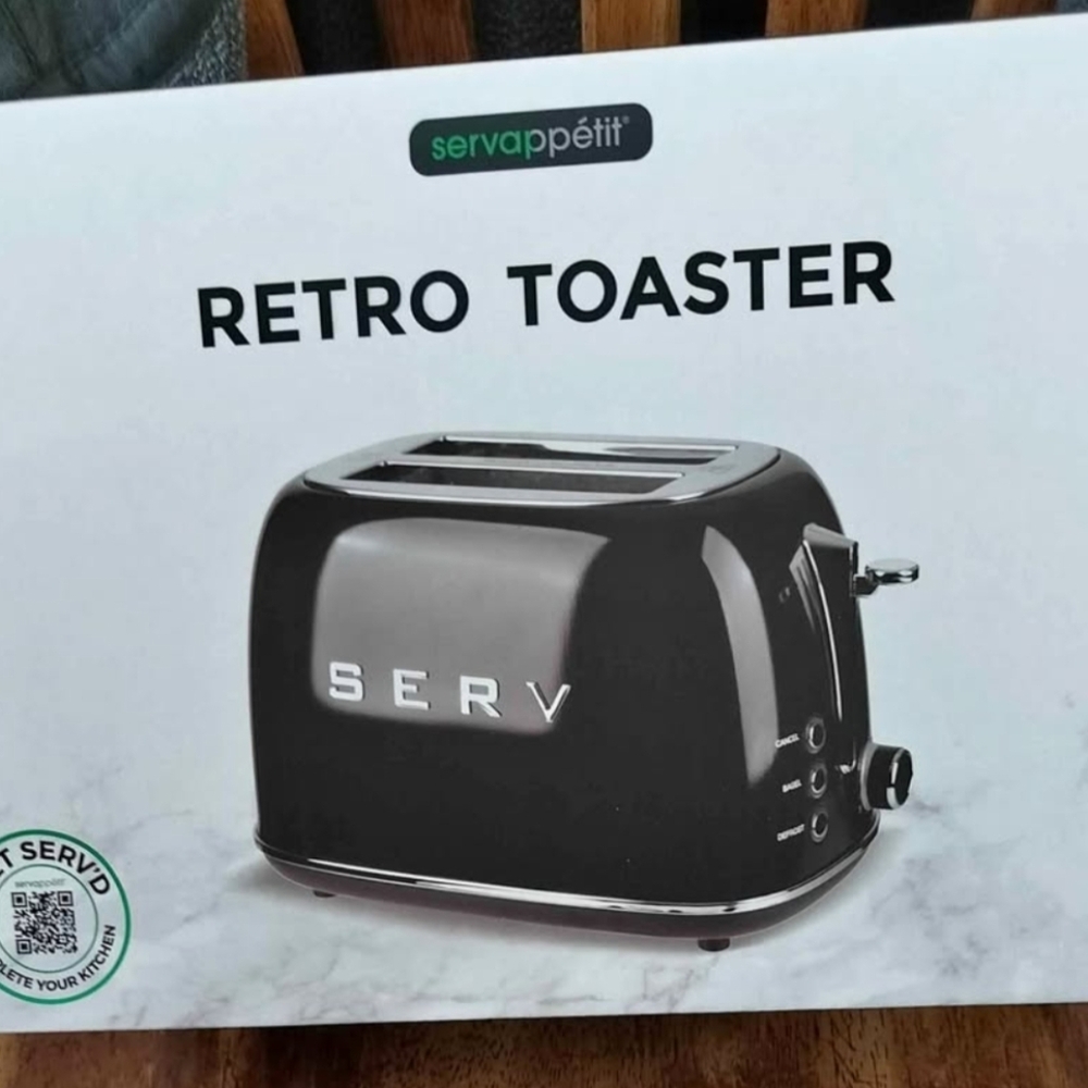 Servappétit Retro Black Toaster